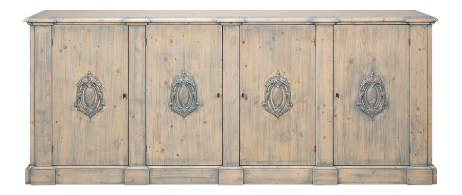 Crested Wall Cabinetcarmine Legno Tran