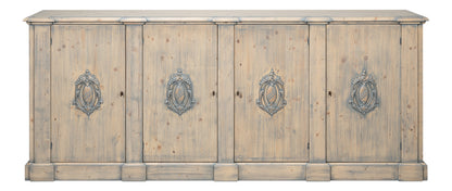 Crested Wall Cabinetcarmine Legno Tran