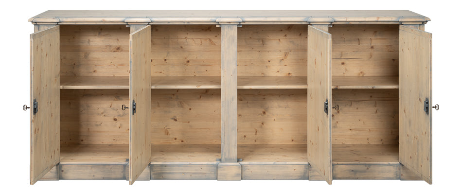 Crested Wall Cabinetcarmine Legno Tran