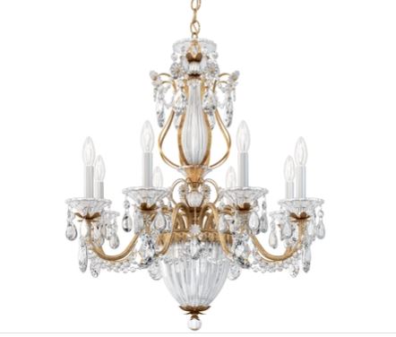 26.5" French Gold Bagatelle with Radiance Crystal