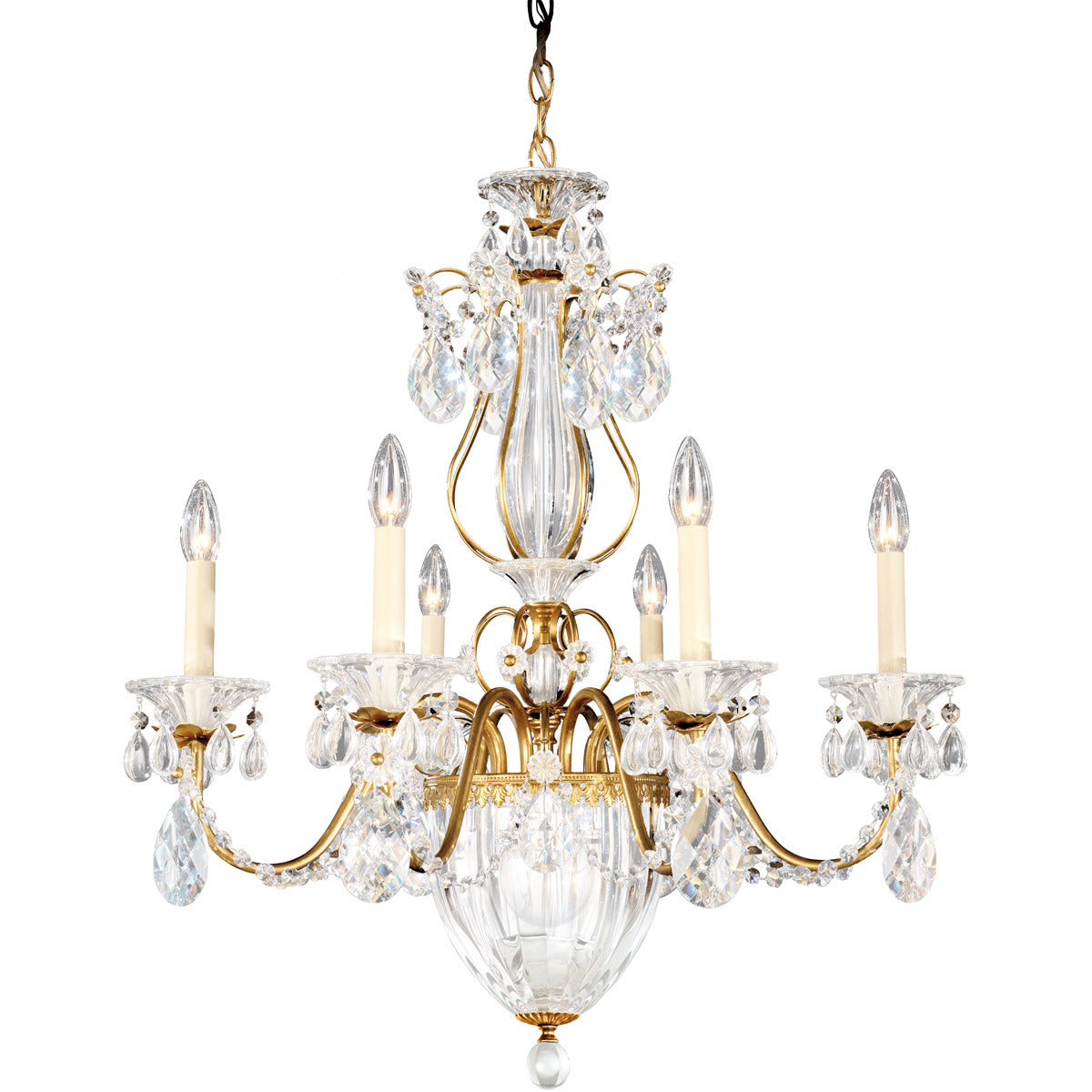 Bagatelle 7 Light 21 inch Heirloom Gold Chandelier Ceiling Light