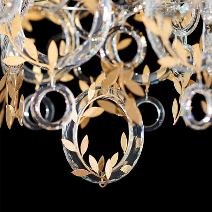 CONCETTA 8 LIGHT CHANDELIER IN HEIRLOOM FINISH RADIANCE CRYSTAL
