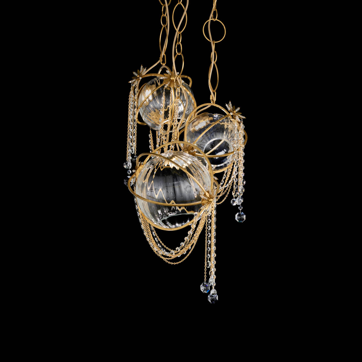 3 Light LED Radiance Crystal Pendant