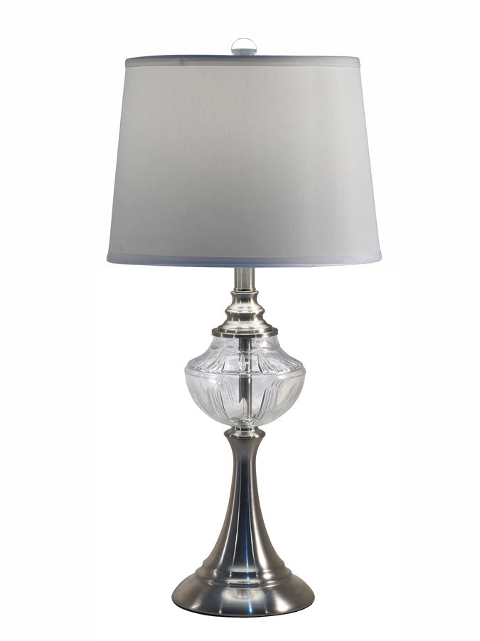 Harper 27"H 24% Lead Hand Cut Crystal Table Lamp