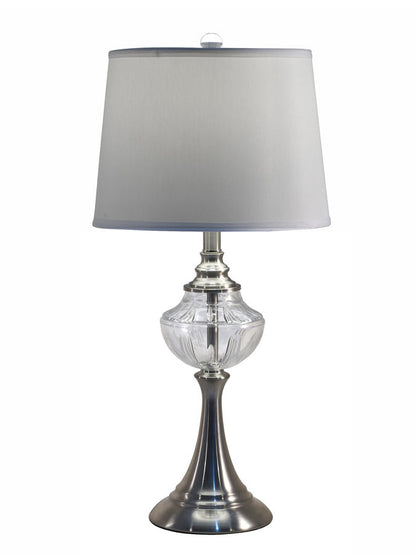 Harper 27"H 24% Lead Hand Cut Crystal Table Lamp