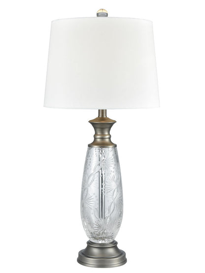 Impressionable 30.5"H 24% Lead Hand Cut Crystal Table Lamp