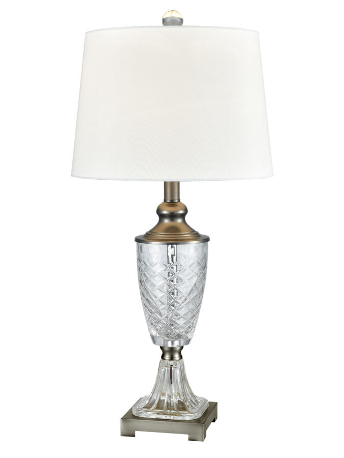 Castle Mountain 28"H 24% Lead Hand Cut Crystal Table Lamp