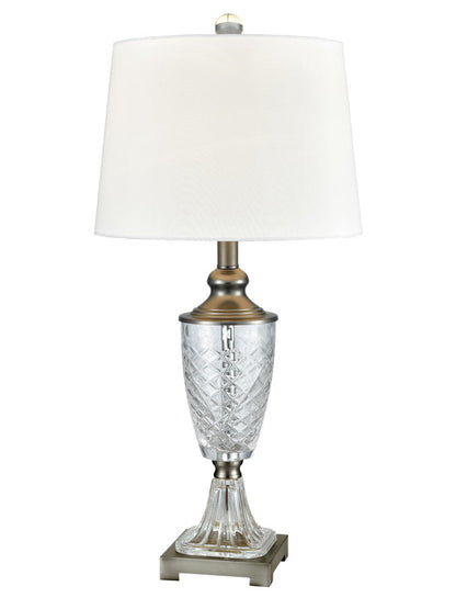 Castle Mountain 28"H 24% Lead Hand Cut Crystal Table Lamp