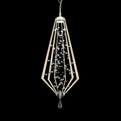 ETERNITY PENDANT Radiance Crystal w/Tahitian Silver Pearls