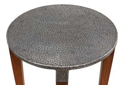 Hammered accent table