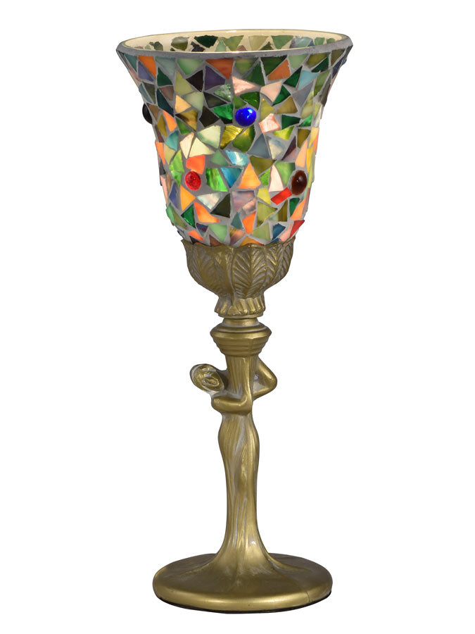 Montreal 13"H Mosaic Art Glass Accent Lamp