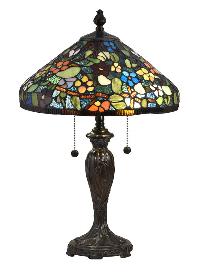 Southern Floral 24"H Tiffany Table Lamp