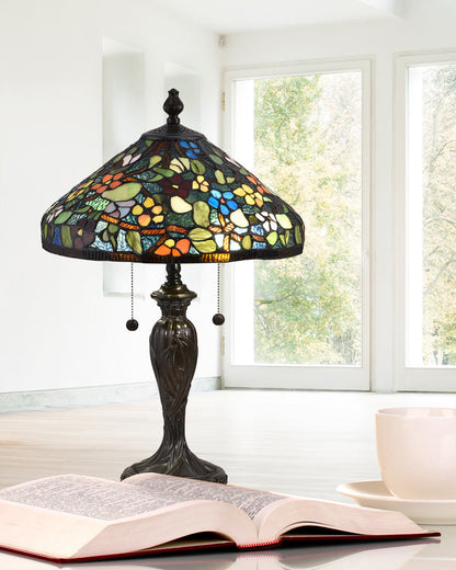 Southern Floral 24"H Tiffany Table Lamp