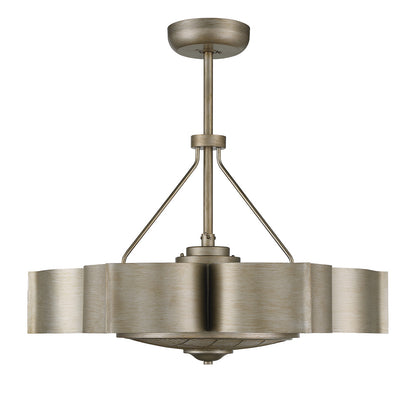Stockholm 6-Light Fan D'Lier in Silver Patina