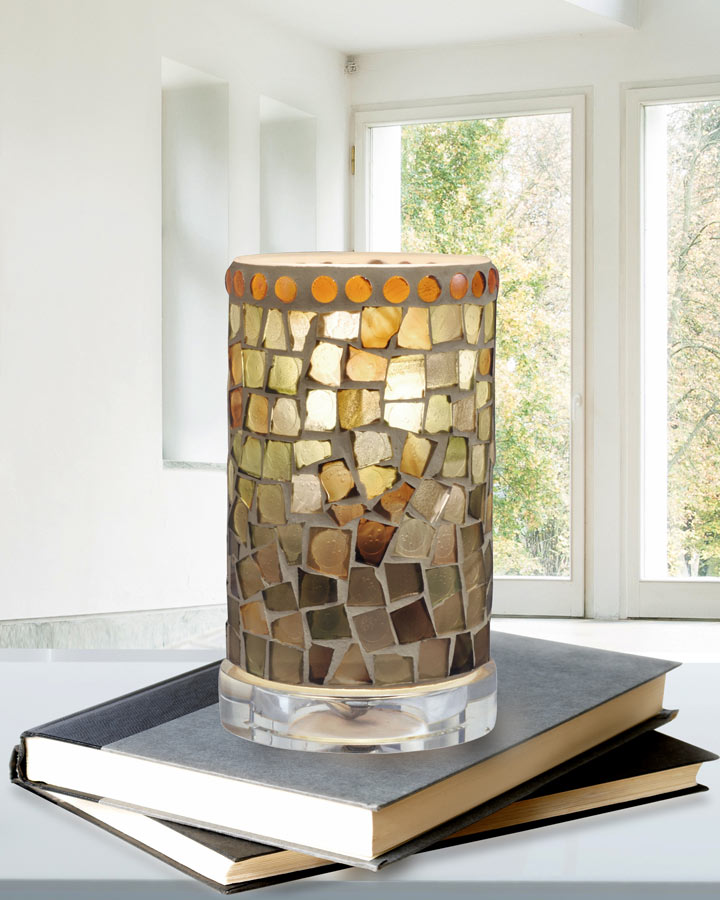 Knighton 6.75"H Mosaic Accent Lamp