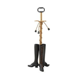 French Inspired 19th century Can Can Boots Brass Umbrella Stand