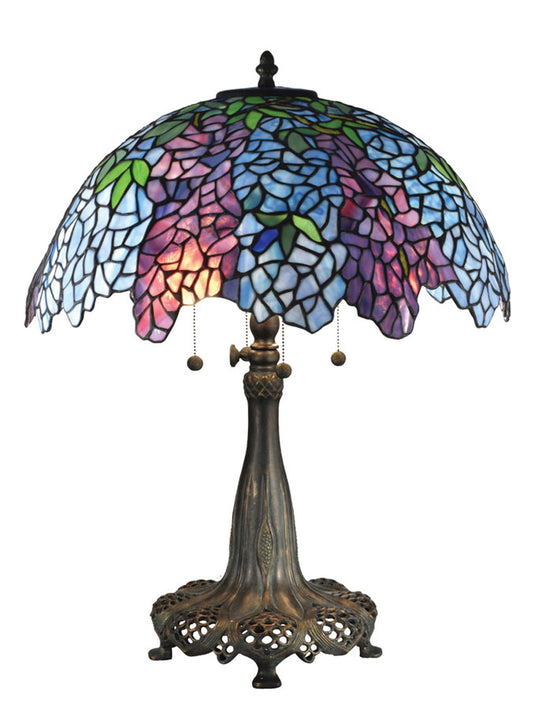 April Wisteria 28"H Tiffany Table Lamp