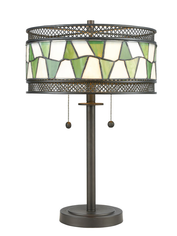 Rainy Slate 23.25"H Tiffany Table Lamp