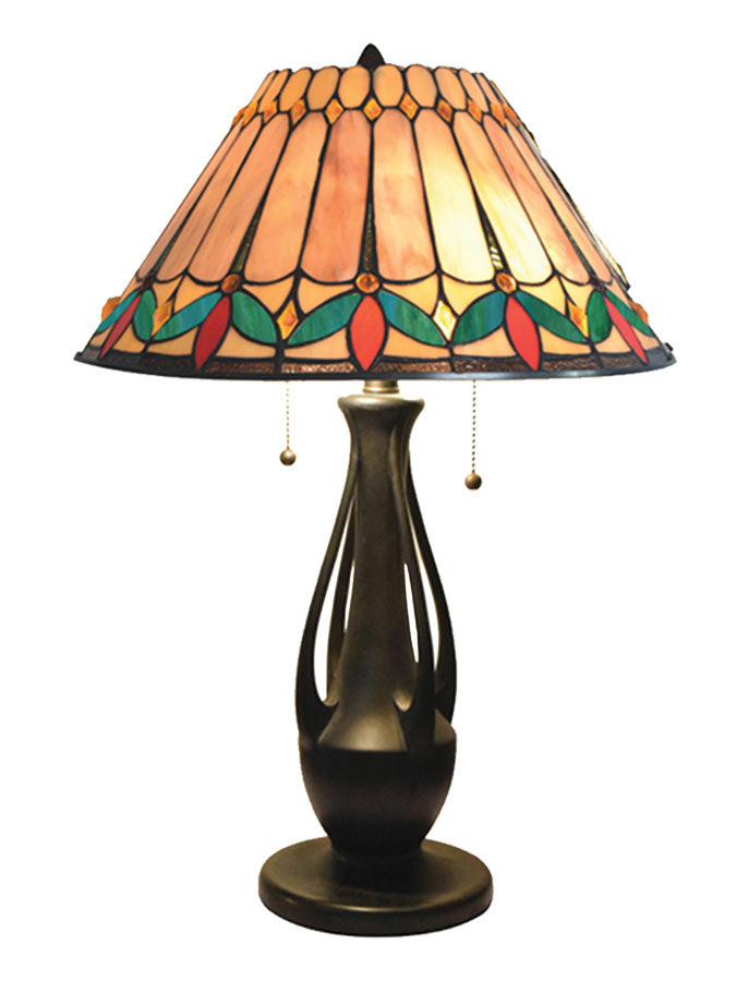 Jardin 23.5"H Tiffany Table Lamp