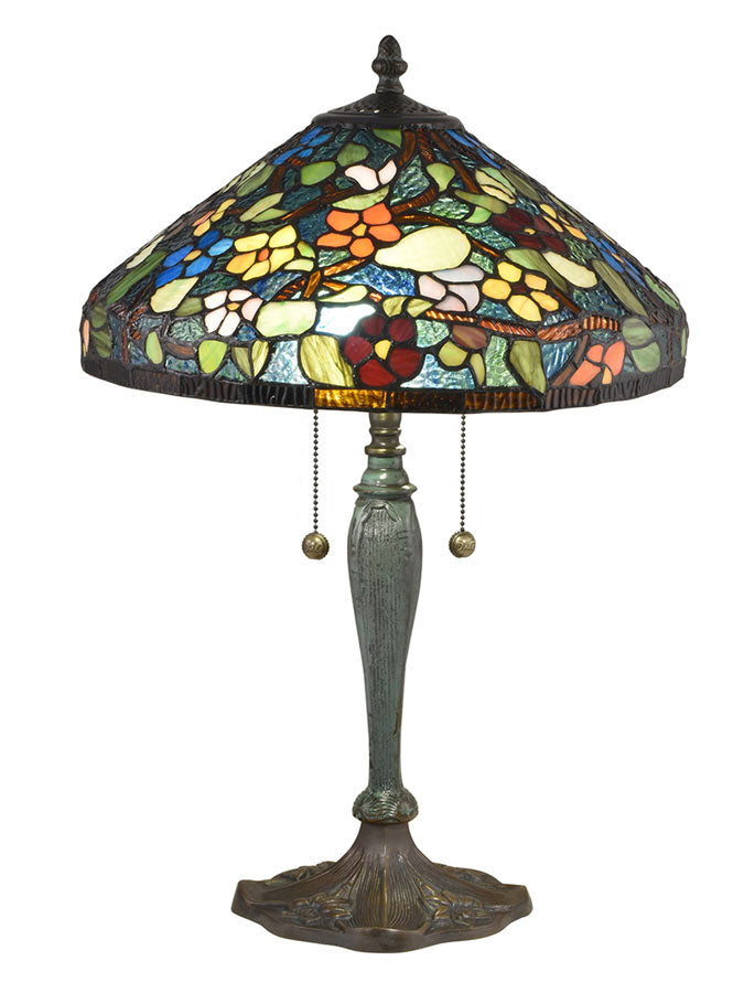 Southern Garden 22.5"H Tiffany Table Lamp