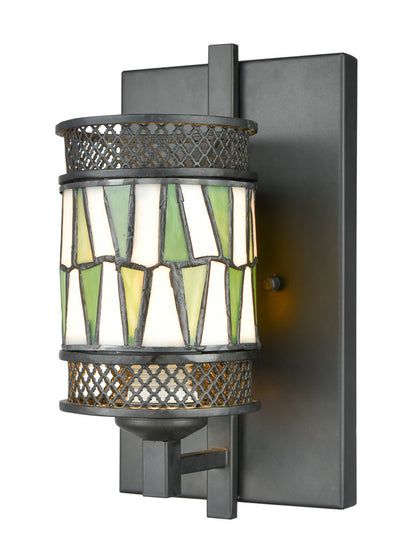 Rainy Slate 13"H Tiffany Wall Sconce