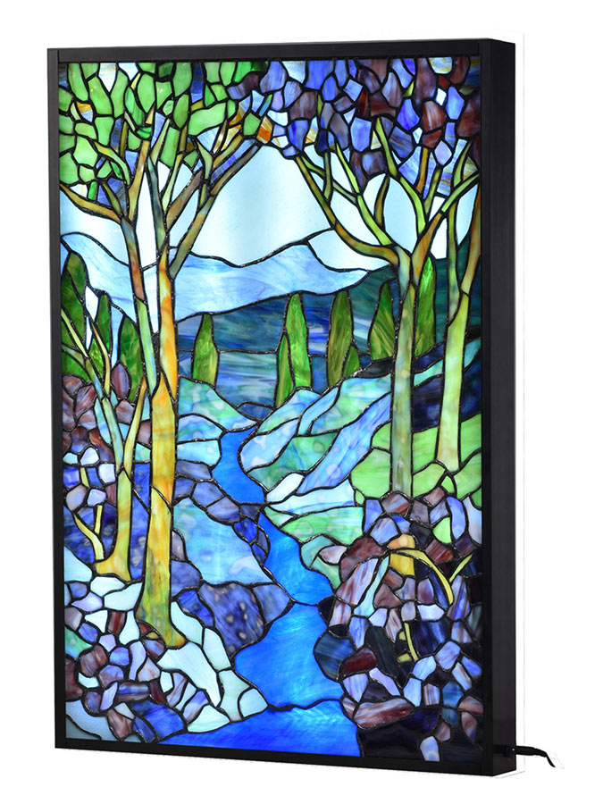 Landscape 27"H LED Tiffany Wall Fixture