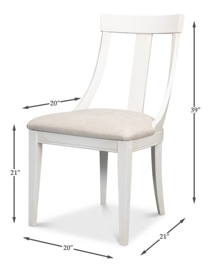 Deco Side Chaircortina Whitetaupe