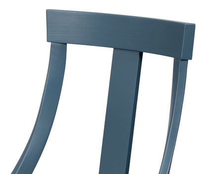 Deco Side Chairs Blue White
