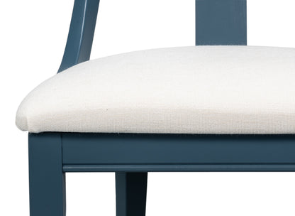 Deco Side Chairs Blue White