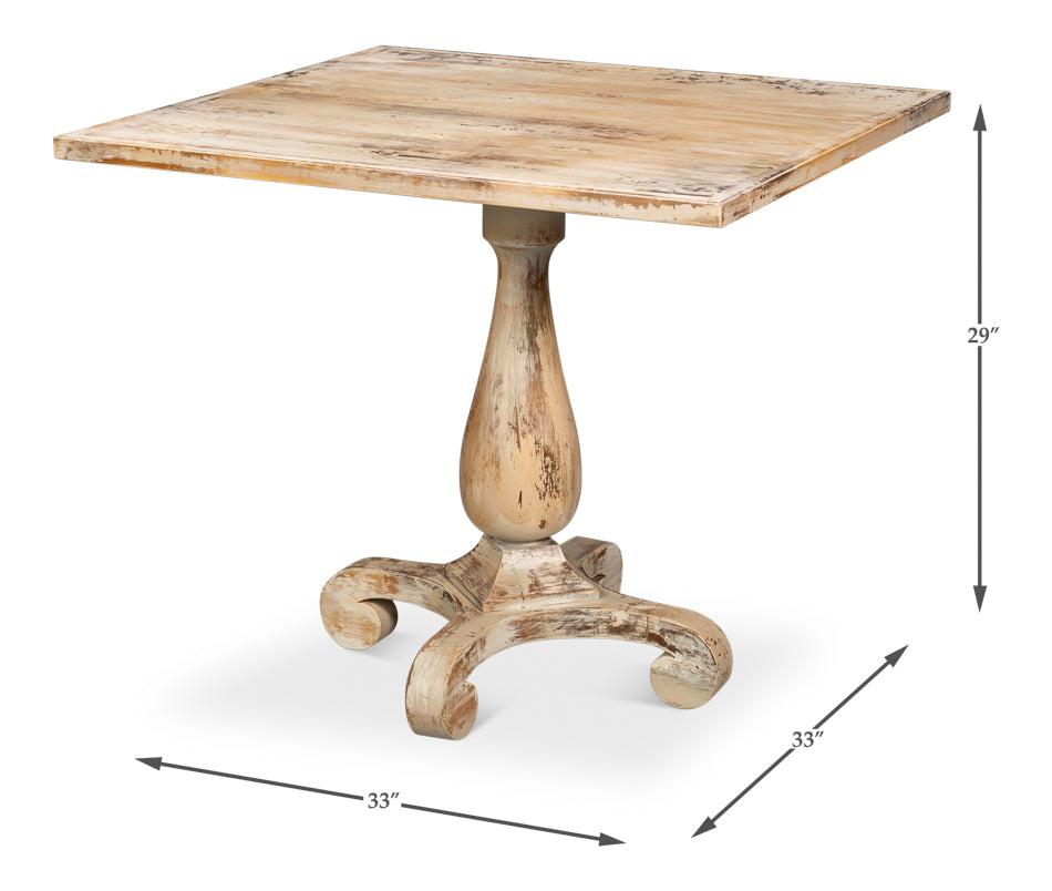 Bistro Table  Antique Oak