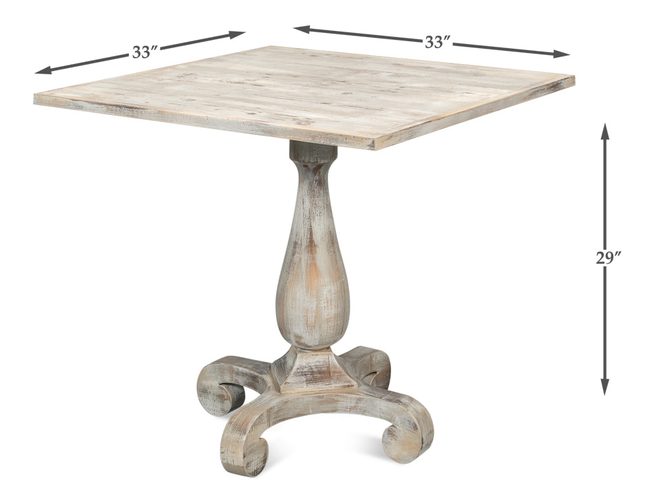 Bistro Table Grey Oak