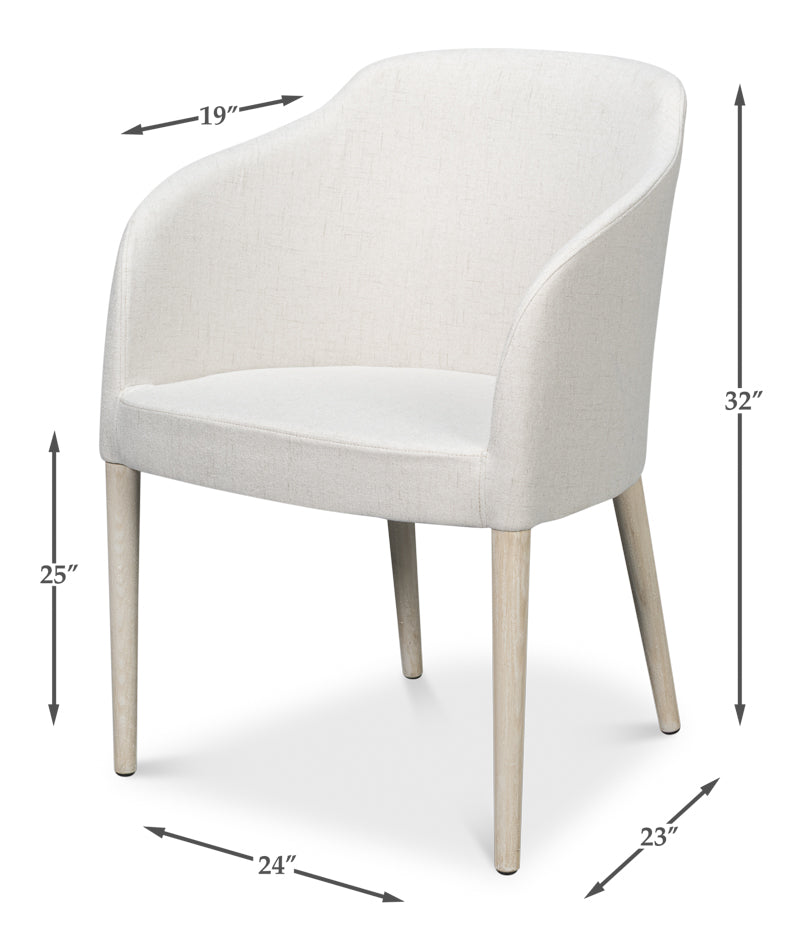 Occasional Contemporary Chairlime White