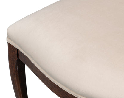 Oval Cane Back S/Chair Walnuttaupe Vel