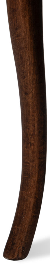 Oval Cane Back S/Chair Walnuttaupe Vel