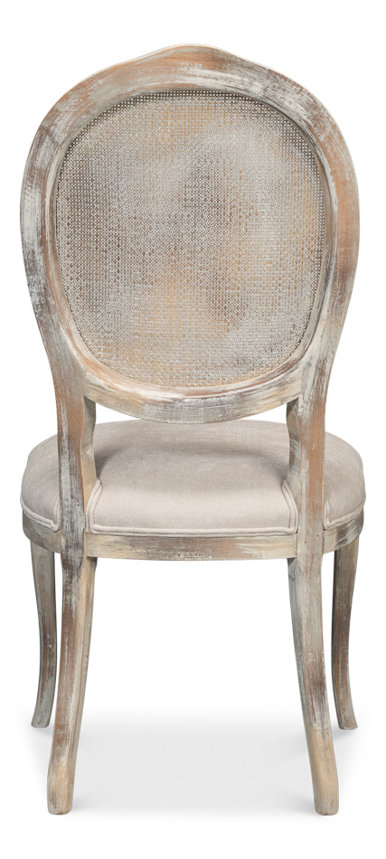 Oval Cane Back S/Chairgrey Oak Taupe