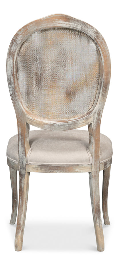 Oval Cane Back S/Chairgrey Oak Taupe