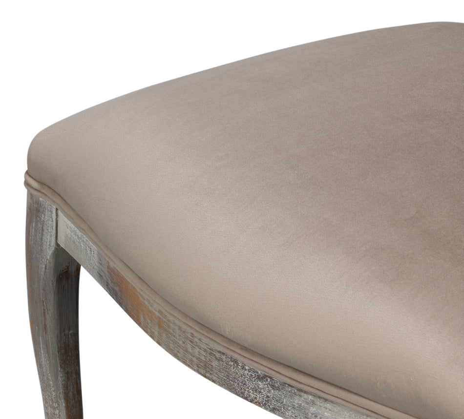 Oval Cane Back S/Chair Grey Oak Grey