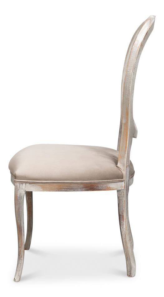Oval Cane Back S/Chair Grey Oak Grey