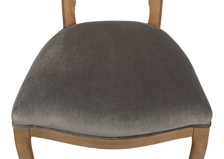 Oval Cane Back S/Chair Drftwdcharcoal