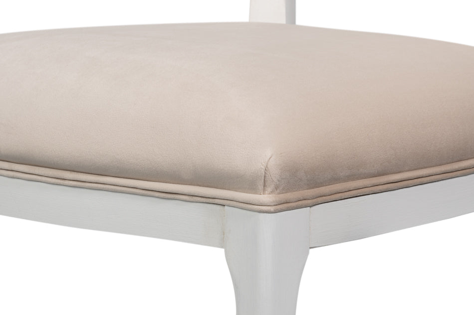 Oval Cane Back S/Chair Cortina White