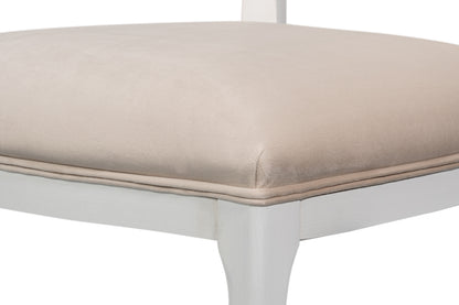 Oval Cane Back S/Chair Cortina White