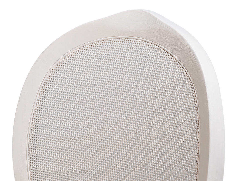Oval Cane Back S/Chair Cortina White