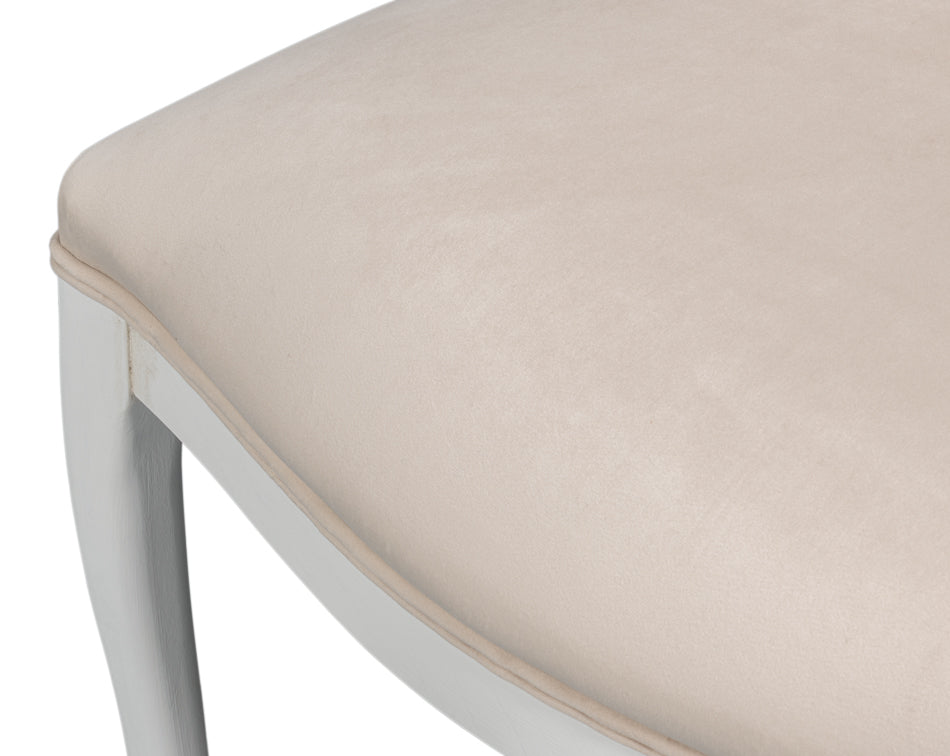 Oval Cane Back S/Chair Cortina White