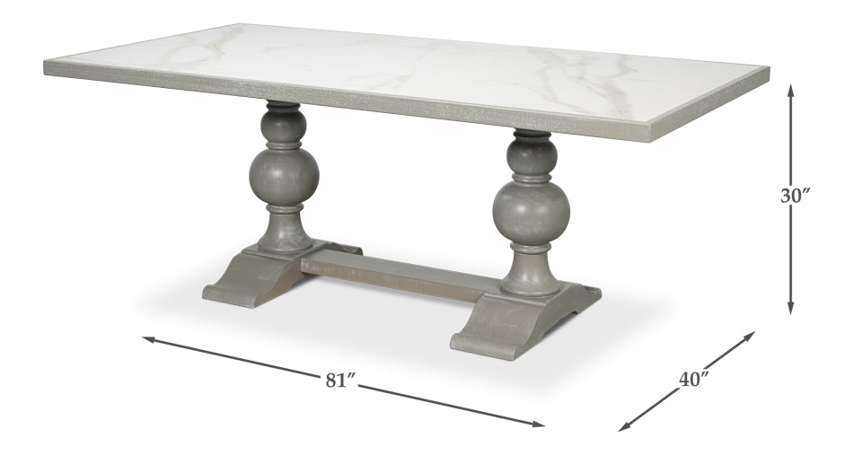 Small 81" Dining Table Carmine Legno