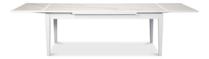 Rect. Extension Dining Table White