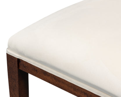 Goccia Side Chair Walnuttaupe Velvet
