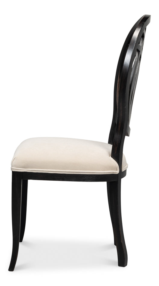 Goccia Side Chair Nero Banks Organza