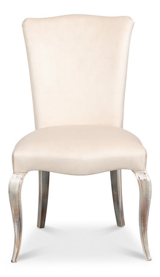 Sidechair Grey Oak Taupe Velvet