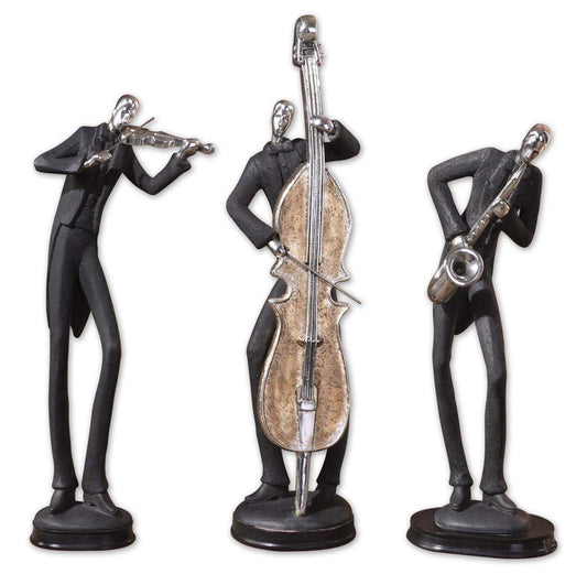 MUSICIANS FIGURINES, S/3