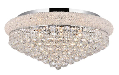 28" CRYSTAL FLUSHMOUNT